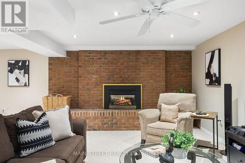 6 High Point Drive, Whitchurch-Stouffville, ON - Indoor Photo Showing Living Room With Fireplace