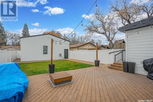 719 H Avenue S, Saskatoon, SK - Outdoor With Deck Patio Veranda With Exterior