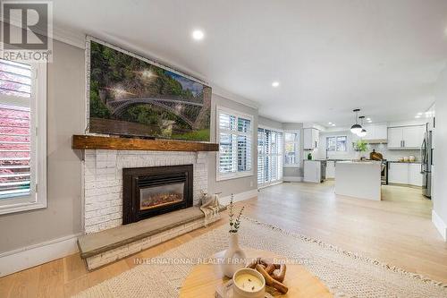 52 Donaghedy Drive, Halton Hills, ON - Indoor Photo Showing Living Room With Fireplace