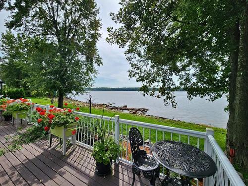 Balcony - 750 Tsse Robillard, Saint-André-D'Argenteuil, QC - Outdoor With Body Of Water With Deck Patio Veranda With View