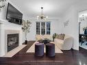 6412 Newcombe Dr, Mississauga, ON  - Indoor Photo Showing Living Room With Fireplace 