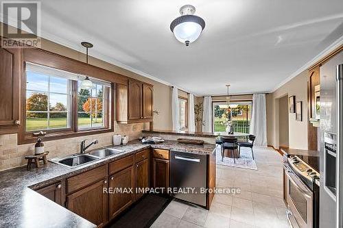 14 Dawson Road, Otonabee-South Monaghan, ON - Indoor Photo Showing Kitchen With Double Sink