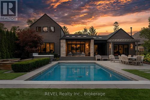 566 Lansdowne Avenue, Niagara-On-The-Lake (Town), ON - Outdoor With In Ground Pool With Deck Patio Veranda