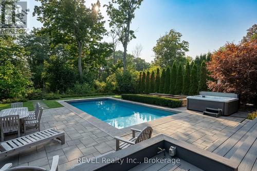 566 Lansdowne Avenue, Niagara-On-The-Lake (Town), ON - Outdoor With In Ground Pool With Deck Patio Veranda With Backyard