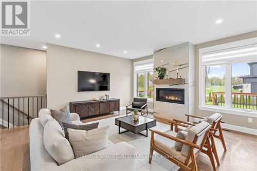 500 Shoreway Drive, Ottawa, ON - Indoor Photo Showing Living Room With Fireplace