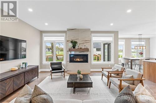 500 Shoreway Drive, Ottawa, ON - Indoor Photo Showing Living Room With Fireplace