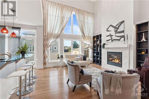 510 Summerhill Street, Ottawa, ON - Indoor Photo Showing Living Room With Fireplace