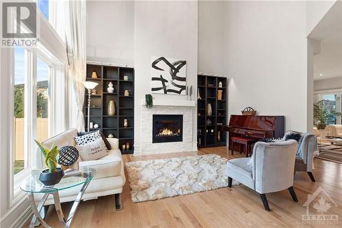 510 Summerhill Street, Ottawa, ON - Indoor Photo Showing Living Room With Fireplace