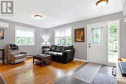 Living room big windows allow natural light to flow inside - 