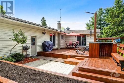 Deck designed for BBQs, lounging and fun gatherings - 9334 Branch Road, North Augusta, ON - Outdoor With Deck Patio Veranda With Exterior