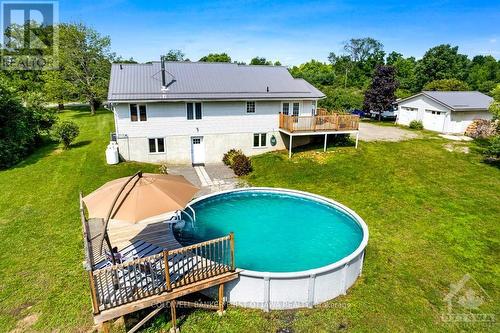 109 County Road 1 Road, Elizabethtown-Kitley (814 - Elizabethtown Kitley (Old K.) Twp), ON - Outdoor With Above Ground Pool With Deck Patio Veranda With Backyard With Exterior