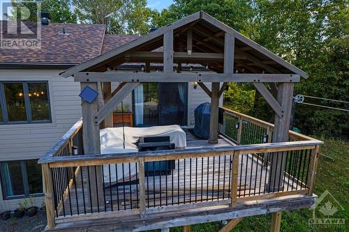 deck off of the main floor bedroom/office - 1608 Nolans Road, Montague, ON - Outdoor With Deck Patio Veranda