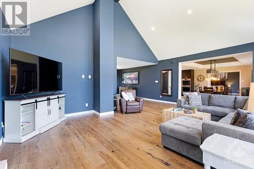 view of living room from the back wall near master bedroom - 1608 Nolans Road, Montague, ON - Indoor Photo Showing Living Room