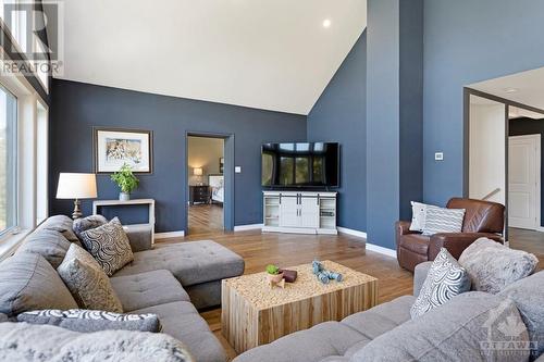 view from the dining room into the living room - 1608 Nolans Road, Montague, ON - Indoor Photo Showing Living Room