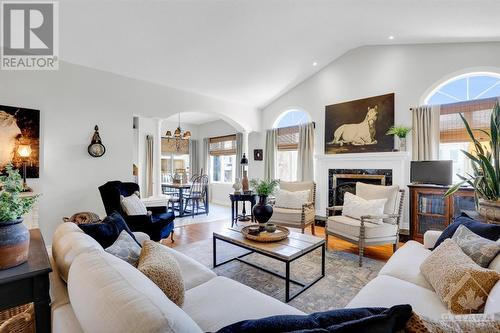 179 Glenncastle Drive, Carp, ON - Indoor Photo Showing Living Room With Fireplace