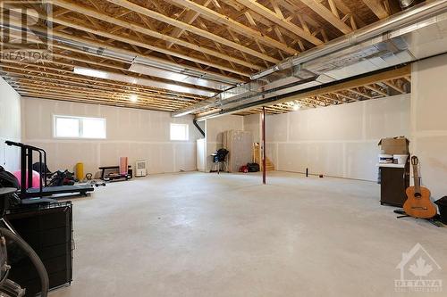 Lower level waits your finishing plans, with 9' ceiling and rough-in for bathroom - 1074 Barrett Chute Road, Calabogie, ON - Indoor Photo Showing Basement