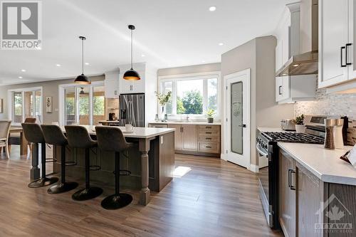 Upscale kitchen has Deslaurie cabinets - 1074 Barrett Chute Road, Calabogie, ON - Indoor Photo Showing Kitchen With Upgraded Kitchen