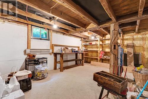 Lower level work space and storage - 161 A Taggart Lane, Westport, ON - Indoor Photo Showing Basement