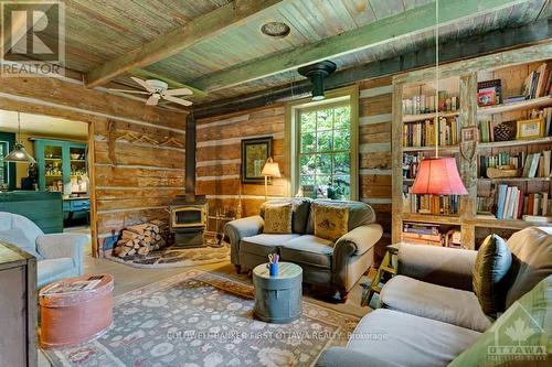 161 A Taggart Lane, Rideau Lakes, ON - Indoor Photo Showing Living Room With Fireplace