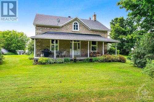 Century stone home with 17.6 farm acres - 2931 Drummond Concession 7 Road, Perth, ON - Outdoor With Deck Patio Veranda