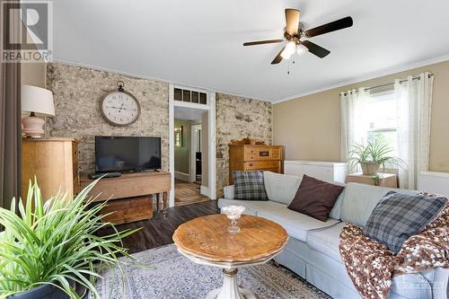 Family room has luxury vinyl plank flooring - 2931 Drummond Concession 7 Road, Perth, ON - Indoor Photo Showing Living Room