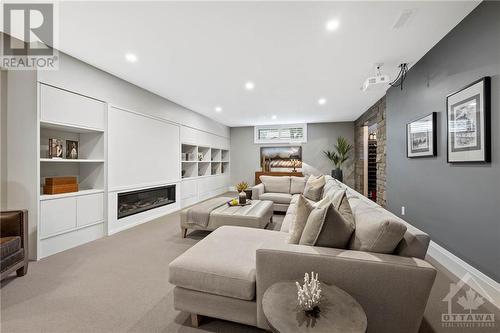 10 Leaver Avenue, Ottawa, ON - Indoor Photo Showing Other Room With Fireplace