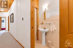 Main floor powder room - 