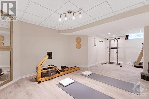 Lower level gym - 5525 Pettapiece Crescent, Manotick, ON - Indoor Photo Showing Gym Room