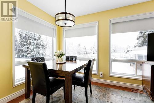 Dinette in family room - 2344 Mclachlin Road, Beckwith (910 - Beckwith Twp), ON - Indoor Photo Showing Dining Room