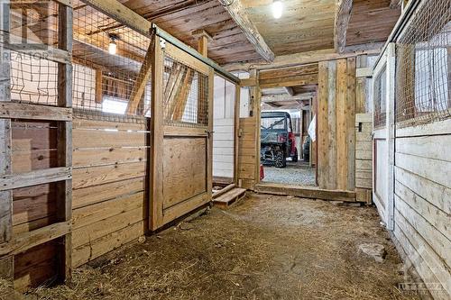 This big barn has 6 horse stalls and 11' ceiling - 2344 Mclachlin Road, Beckwith (910 - Beckwith Twp), ON - Indoor Photo Showing Other Room