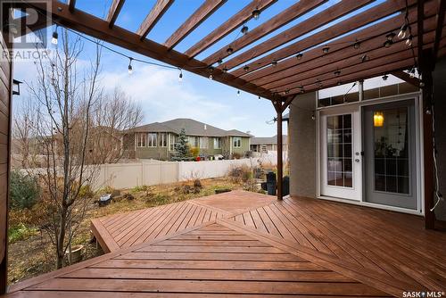 3809 Goldfinch Way, Regina, SK - Outdoor With Deck Patio Veranda With Exterior