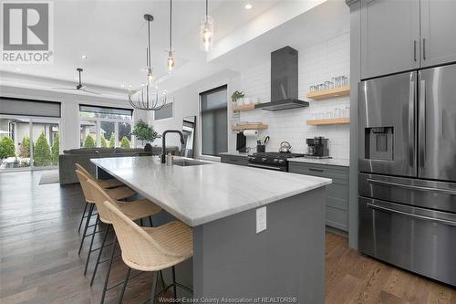 240 Old Tecumseh Road, Lakeshore, ON - Indoor Photo Showing Kitchen With Double Sink With Upgraded Kitchen