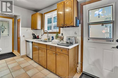 2664 Rivard Avenue, Windsor, ON - Indoor Photo Showing Kitchen With Double Sink