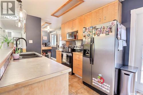 232 Otter Street, Air Ronge, SK - Indoor Photo Showing Kitchen With Double Sink