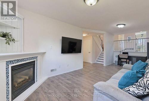 1442 Largo Crescent, Oshawa, ON - Indoor Photo Showing Living Room With Fireplace