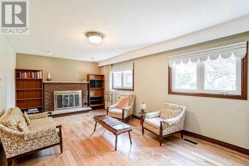 28 Barker Avenue, Toronto, ON - Indoor Photo Showing Living Room With Fireplace