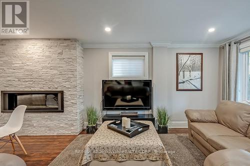 2185 Whitworth Drive, Oakville, ON - Indoor Photo Showing Living Room With Fireplace