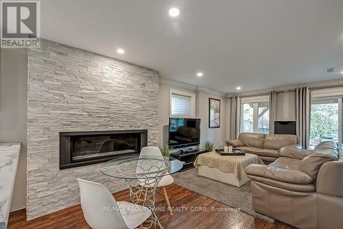 2185 Whitworth Drive, Oakville, ON - Indoor Photo Showing Living Room With Fireplace