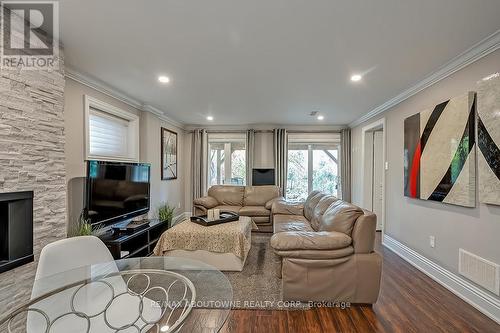 2185 Whitworth Drive, Oakville, ON - Indoor Photo Showing Living Room With Fireplace