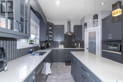 770 Labine Court, Saskatoon, SK - Indoor Photo Showing Kitchen With Double Sink With Upgraded Kitchen