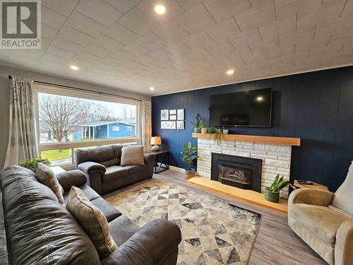 10 Gushue Place, Corner Brook, NL - Indoor Photo Showing Living Room With Fireplace