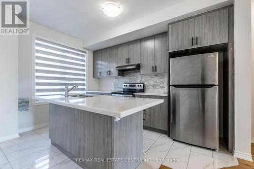 17 Arcola Street, Brampton, ON - Indoor Photo Showing Kitchen With Stainless Steel Kitchen With Double Sink With Upgraded Kitchen