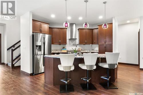 3525 Evans Court, Regina, SK - Indoor Photo Showing Kitchen With Upgraded Kitchen