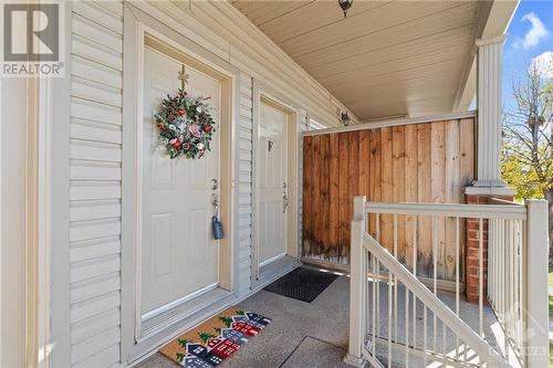 Interlock steps up to the front entrance & covered entrance. - 231 Crestway Drive Unit#J, Ottawa, ON - Outdoor With Exterior