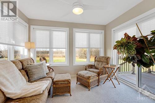 Relax in quiet calming sunroom with patio doors to deck - 2230 Tennyson Road, Perth, ON - Indoor