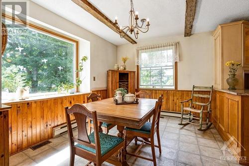 Dining room windows with tranquil views - 1731 Beckwith 7Th Line, Carleton Place, ON - Indoor Photo Showing Dining Room