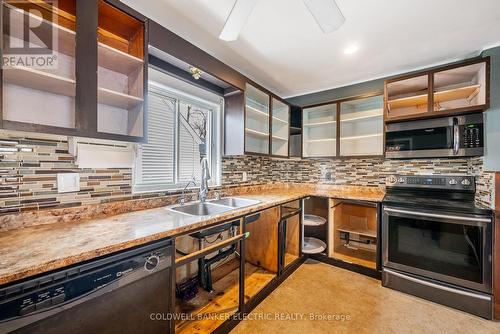 670 Ross Street, Peterborough (Ashburnham), ON - Indoor Photo Showing Kitchen With Double Sink