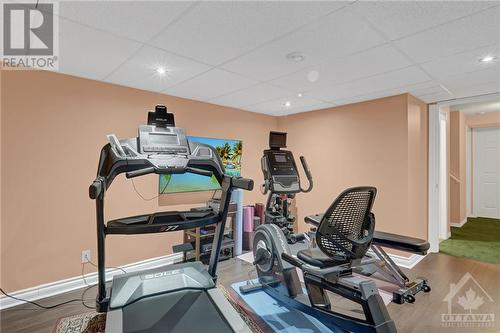 The extra storage space and the laundry room completes this level. - 17 Coleridge Street, Ottawa, ON - Indoor Photo Showing Gym Room