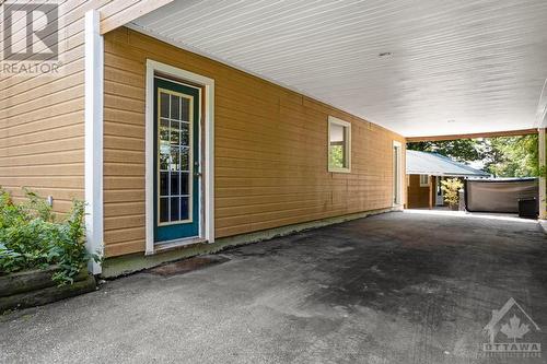 Door to garage-workshop - 193 Pretties Island Road, Carleton Place, ON - Outdoor With Exterior