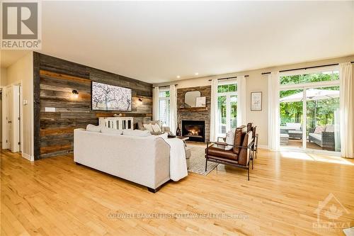 116 Lady Lochead Lane, Ottawa, ON - Indoor Photo Showing Living Room With Fireplace